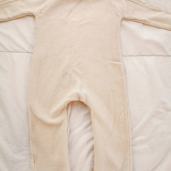 Baby Gap - Cream Cable Knit Sweater Romper for Baby Boy - 18-24 months - Picture 5 of 5